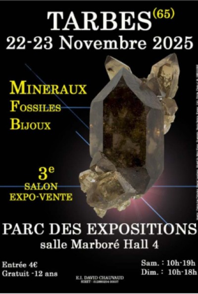 Salon Minéraux Fossiles Bijoux à Tarbes