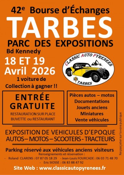 Bourse d'Echanges Véhicules de Collections à Tarbes